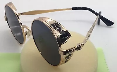 Round Vivian & Vincent Sunglasses Retro/Vintage Steampunk Glasses & Case • $15