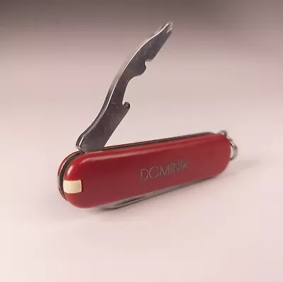 DOMINIK Logo Victorinox Rally 58mm Swiss Army Knife Red *Description* • $7.99