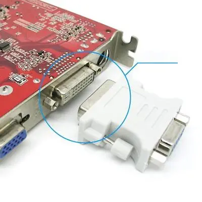 1* 15Pin VGA Female To 24+1 Pin DVI-D Male Adapter Converter- Laptop For PC C1E3 • $1.93