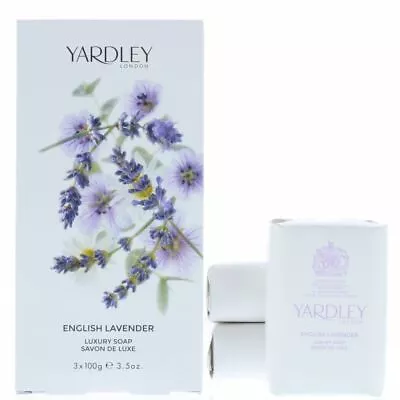 Yardley English Lavender Luxury Soap 3 X 100g For Women Brand New And Authentic • £7.49