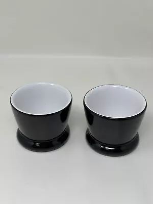 Michael Graves Collection 3 In Mini Dessert Cordial Cups Black & White ~Set Of 2 • $18.99