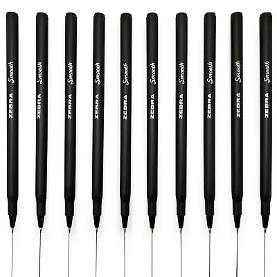 £3.99 • Buy Zebra Smooth Stick Ballpoint Pens - 0.7mm Nib - Black - Pack Of 10