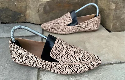 Madewell Women's Size 7.5 The Frances Skimmer In Calf Hair AH762 Loafers Cheetah • $23