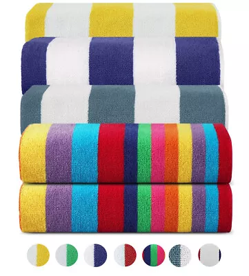 Sweet Needle Beach Towels 100% Cotton Terry Ringspun Pool Towel Quick Dry • £12.99