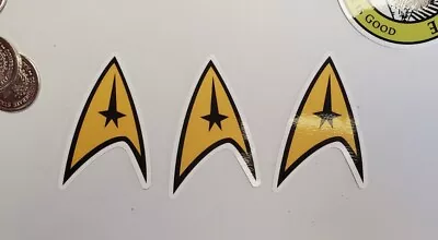 $6.99 • Buy Star Trek Vinyl Die Cut Car Decal Sticker - 3 PACK LOT  *WORLDWIDE 🌐 SHIPPING*