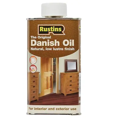 Rustins Danish Oil For Wood And Workshop Natural Finish • £13.99