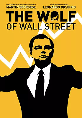 Wolf Of Wall Street Poster Movie Reprint A4 And A3 Poster Wall Art Free Postage • £6.95