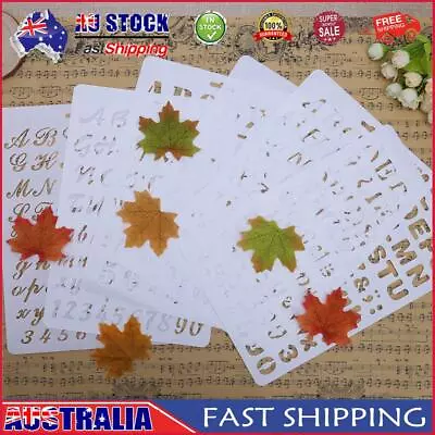 Lettering Stencil Letter Alphabet Stencils Painting Paper Craft Number Word AU • $8.19