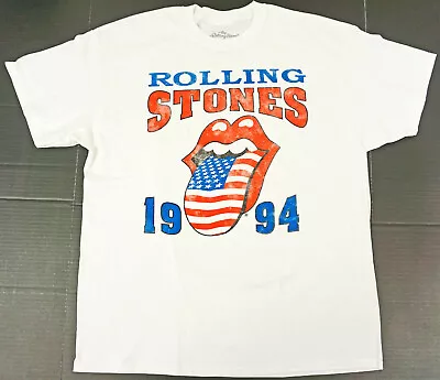 $21.99 • Buy The ROLLING STONES T-shirt Distressed Voodoo Lounge 1994 Tee Men's MEDIUM New