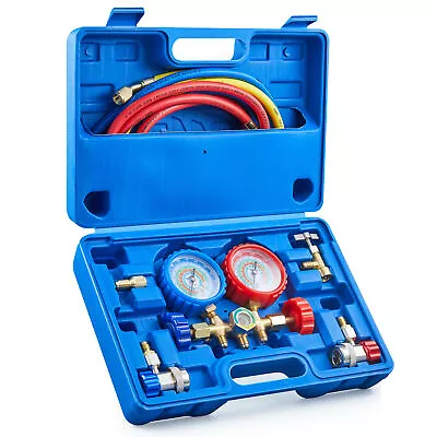 OMT AC Manifold Gauge Set 3 Way For R134A R12 R22 R502  Refrigeration Charging • $31.49