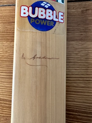 $450 • Buy Signed Don Bradman Kookaburra Cricket Bat