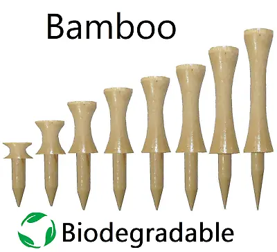 £11.95 • Buy CASTLE Golf Tees Tee BAMBOO Wood (Wooden) - GREAT FOR THE ENVIRONMENT