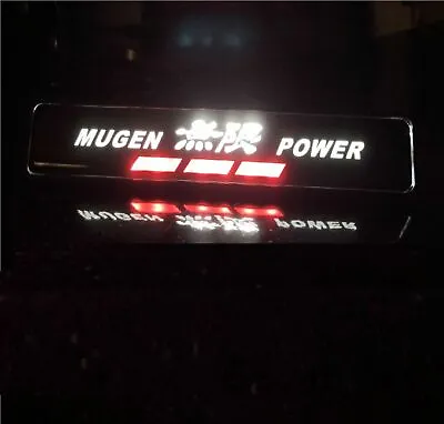 LED JDM Mugen Power Logo Light Car Front Grille Badge Illuminated Decal Sticker • $14