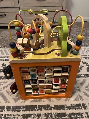 B. Toys Wooden Activity Cube - Zany Zoo • $20