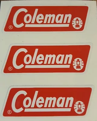 Three (3) New Coleman Replacement Sticker Label Decal Lantern Stove 1971-1983 • $4.77