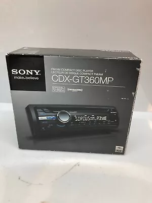 SONY SiriusXM Car Stereo CDX-GT360MP CD AUX AM FM Detachable Face Radio Receiver • $100
