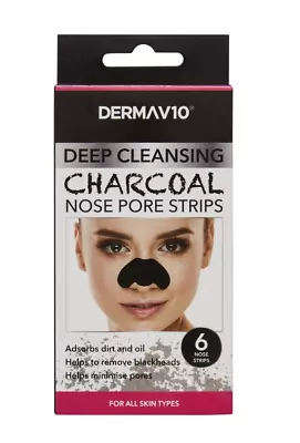 Derma V10 Deep Cleansing Peel Off Mask Charcoal Unblock Pores Free Post & Return • £4.99