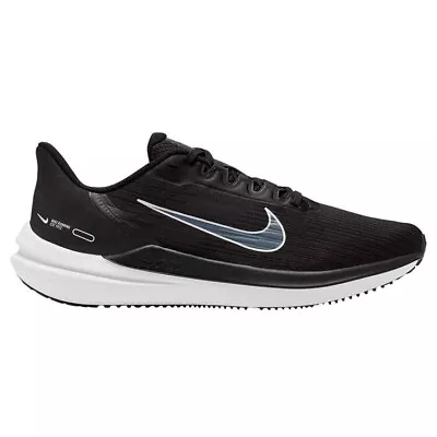 Men's NIKE 'Winflo 9' Sz 9.5 US Runners Shoes Black White Low ———Brand New • $74