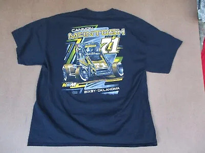 CANNON McINTOSH #71 KKM Black Midget Car Racing Race T Shirt • $15