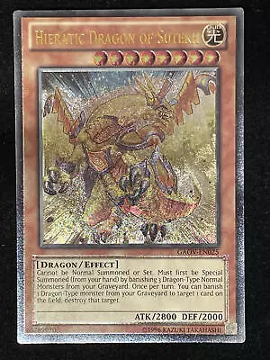 Yugioh Hieratic Dragon Of Sutekh Ultimate Rare Near Mint Gaov-en025 • £5.99