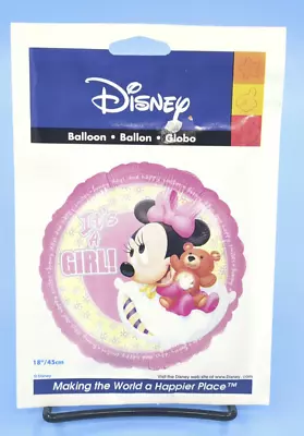 Disney It's A GIRL Minnie Mouse Mylar Balloon - 18 Inch - NEW • $5.99