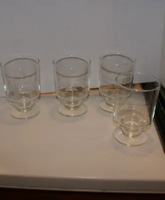 Set Of 4 Vintage Parfait Glasses 5  X 3 1/3 D • $15