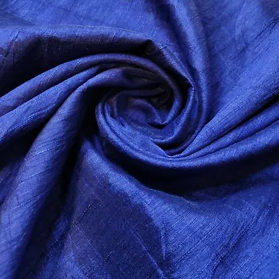 £27.99 • Buy Plain Raw Silk Faux Dupion 100% Polyester Upholstery Fabric Bridal Material 44  