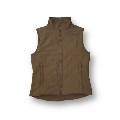 Women’s Musto Performance Brown Suede Exterior Fluffy Interior Gilet Size UK 14 • £27.99