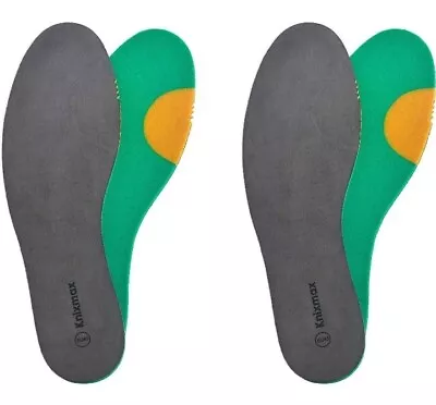 Knixmax 2 Pair Mens Leather Foam Insoles Thin Cushioned Innersoles Size US 11 • $8.34