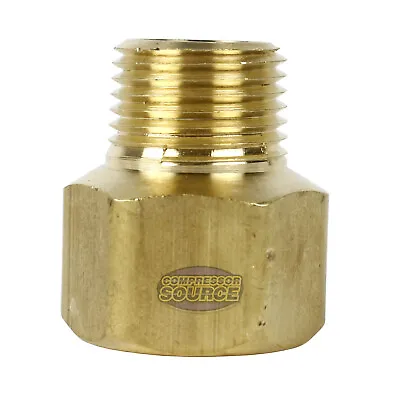 3/4  FNPT X 1/2  MNPT Solid Brass Reducing Pipe Fitting Adapter Connector 120RJF • $10.49