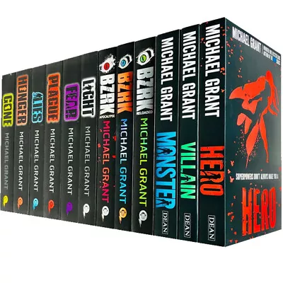 Michael Grant 12 Books Collection Set Gone Series-LightHungerLiesPlagueFear • £34.15