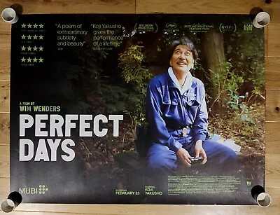 Perfect Days Koji Yakusho Wim Wenders Original Poster 30  X 40  Quad • £9.99