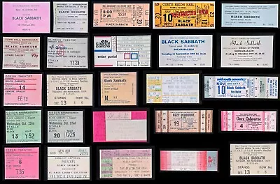 BLACK SABBATH 🎸 MUSIC ARTIST 🎼Reproduction CONCERT TICKETS 🎟️ Individual Sale • $6.99