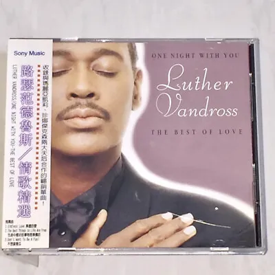 Luther Vandross 1997 One Night With You The Best Of Love Taiwan OBI 15 Track CD • $49.99