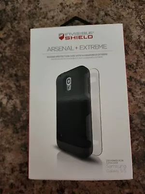 Zagg Arsenal + Invisible Shield Extreme - Samsung Galaxy S5 - BRAND NEW - BLACK • $5