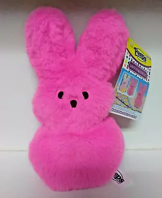 Peeps Plush Pink Bunny Rabbit Shaggy Toy 8  Large Marshmallow Easter New 2024 • $12