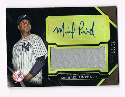 2016 Topps Triple Threads *michael Pineda *auto + Gu Jersey Relic* #71/99* Yanks • $13.99