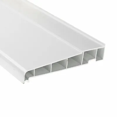 £12.49 • Buy White UPVC Window External Sill Door Sill Patio PVC Plastic Outside End Caps 