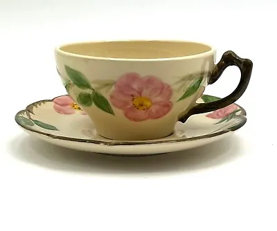 Vintage 1950—-Franciscan Desert Rose China USA Tea Cup And Saucer • $10.50