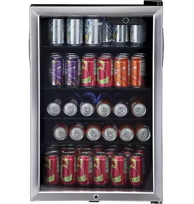 Haier 150 Can Beverage Mini Fridge Cooler Refrigerator Locking Glass Door • $478.89