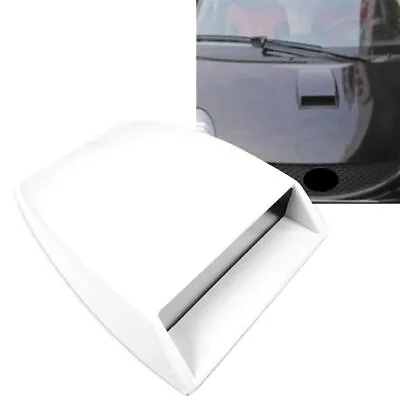 Air Flow Intake Hood Scoop Vent Bonnet Cover Universal Car Roof Decorative White • $26.30