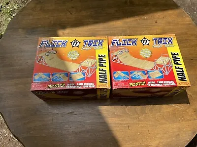 $34.99 • Buy 2000 Flick Trix Finger Bikes Extreme Half Pipes Park Great Condition *Ungraded*