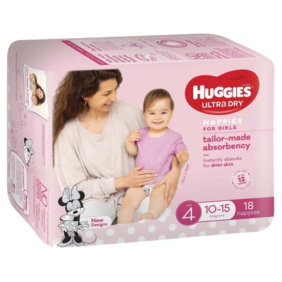 $20.89 • Buy Huggies Ultra Dry Convenience Toddler Girl Nappies - Size 4