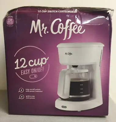 Mr. Coffee 2176664 12 Cup White Coffee Maker • $40.12