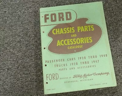 $119.92 • Buy 1933-1934 Ford Model 46 Truck Chassis Parts & Accessories Catalog Manual