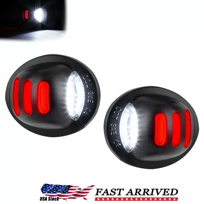 $12.98 • Buy 2x RED LED License Plate Light Lamp Assembly For Ford F150 F250 F350 Replacement
