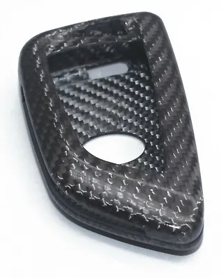 $38.49 • Buy Black Real Carbon Fiber Keychain Key Fob Cover Holder For Toyota Supra Sport