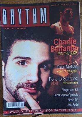 £0.99 • Buy RHYTHM Magazine March 1992 ANTHRAX CHARLIE BENANTE Cover Vintage Drumming Drums