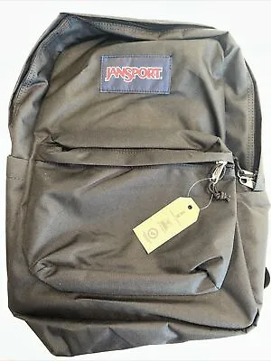 NWT JanSport SuperBreak Plus Backpack JS0A4QUE008 Black 15” Laptop Sleeve • £28.92