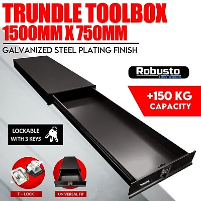 $658 • Buy Under Tray Tool Box Trundle Drawer 1500 UTE Drawer Dual Toolbox LOCAL PICKUP VIC